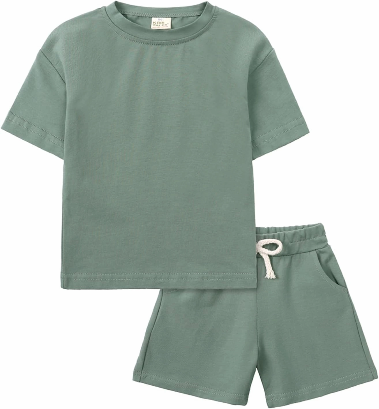 Toddler Boy Summer Outfits 3T 4T 5T Boys Clothes Kids Solid Shorts Set Cotton 2 Piece Clothing Sets