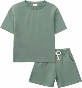 Toddler Boy Summer Outfits 3T 4T 5T Boys Clothes Kids Solid Shorts Set Cotton 2 Piece Clothing Sets