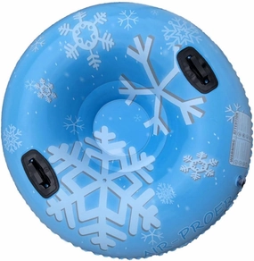 Totority Inflatable Skiing Tube PVC Sled Reinforced Bottom Safe Sledding Winter