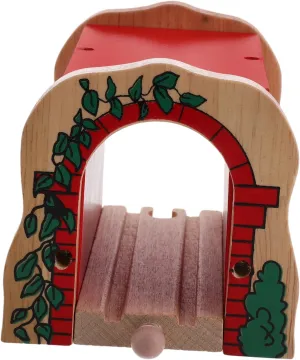 Toy Train Tunnel Wooden Track Accessories Expandable Railroad Track Set Boys and Girls Imaginative Playset