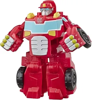 Transformers Playskool Heroes Rescue Bots Academy Heatwave The Fire-Bot Converting Toy, 4.5" Action Figure, Toys for Kids Ages 3 & Up