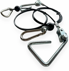 TreadLife Fitness 43" Cables w/Hook Assembly (2 x Cables) - Replacement for Most Bowflex Gyms - (Pair)