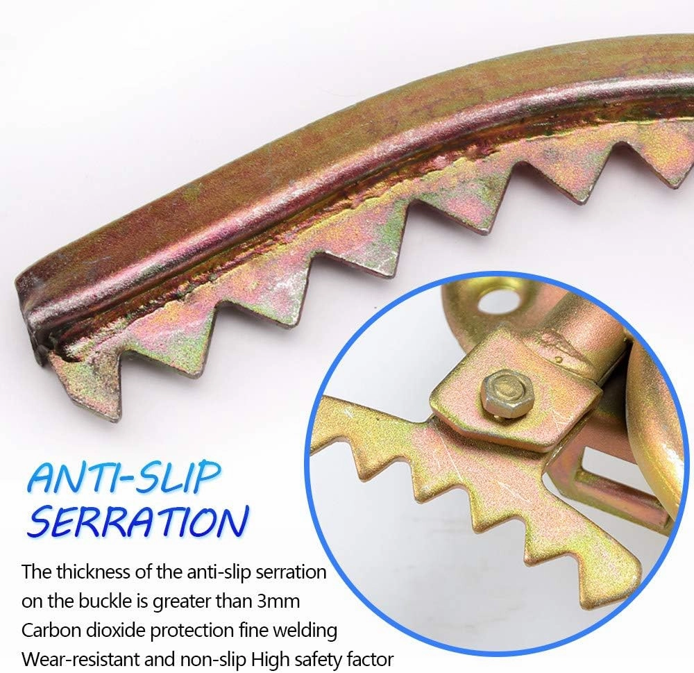 Tree Climbing Spikes, Tree Climbing Gear for Tree Work, Non-Slip Climbing Trees Tool with Safe Belt for Climbing Hunting Observation Picking Fruit,300model