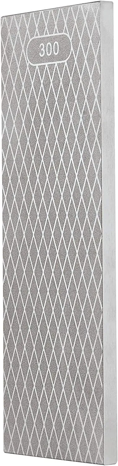 Trend Diamond Sharpening Stone Kit, 8 x 3 Inch Double Sided (300/1000 Grit) Bench Stone with Pouch, Cleaning Block & Non-Slip Mat, DWS/CP8/FC