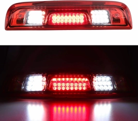 Tresound for 2014-2018 Chevrolet Silverado/GMC Sierra 1500 2500HD 3500HD 3rd Third Brake Light Cargo Light High Mount Lamp LED Stop Light (Red)