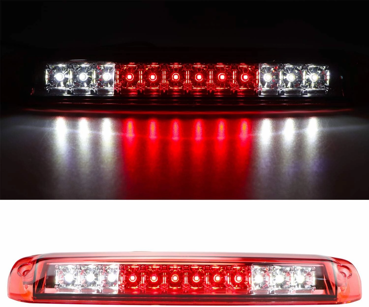 Tresound Third 3rd Brake Light For 1999-2006 Chevrolet Silverado/GMC Sierra 1500 2500HD 3500 Cargo Light High Mount Lamp Rear Tail Stop Light 5978318 (Red)