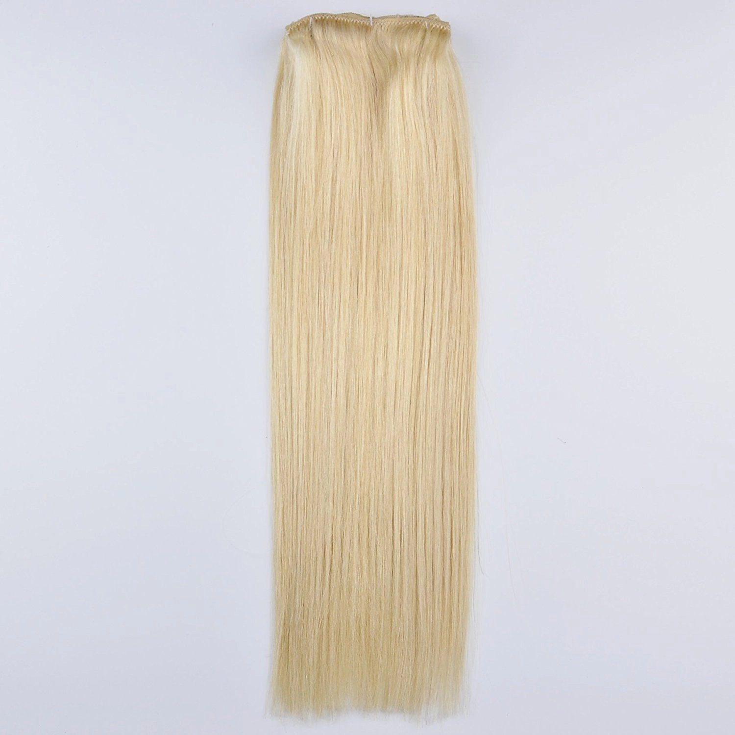 TRESSMATCH® 20"-22" Clip in Remy Human Hair Extensions Thick to Ends Bleach Blonde (solid613) 10 Pieces(pcs) Full Head Set (Set Weight: abouy 160grams/5.7oz)