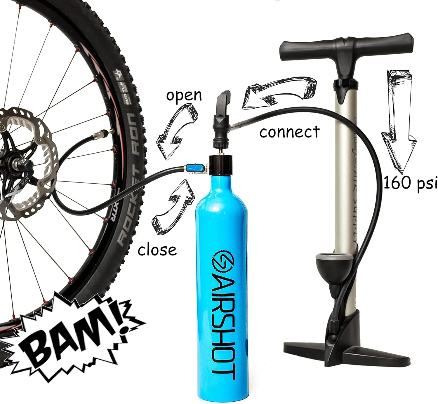 Tubeless Tire Inflator 1.15l