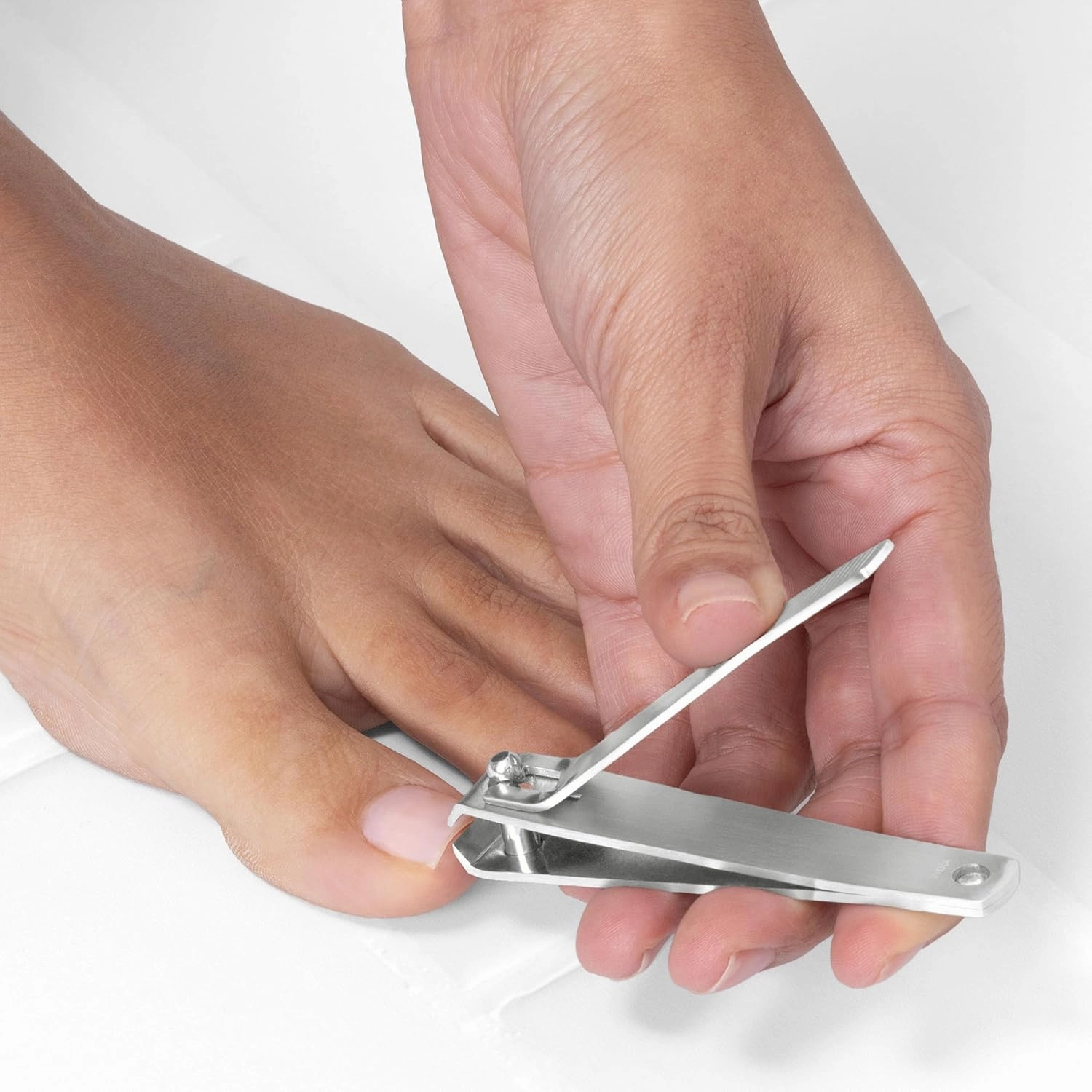 Tweezerman Stainless Steel Nail Clipper Combo Set with Three Neon Nail Files