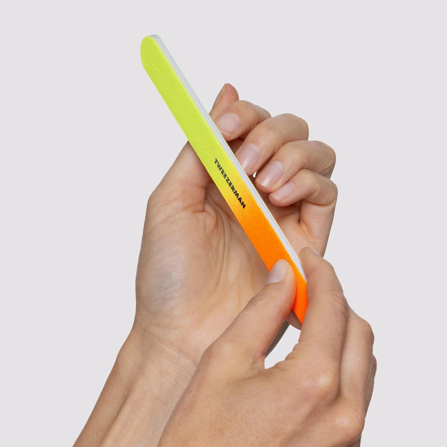 Tweezerman Stainless Steel Nail Clipper Combo Set with Three Neon Nail Files