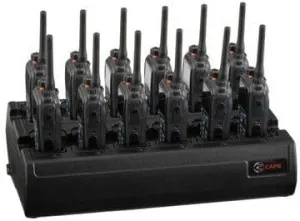Twelve Bay Rapid Desk Charger for Hytera (HYT) TC-610P Rechargeable Two Way Radio (Built-in Power Supply)