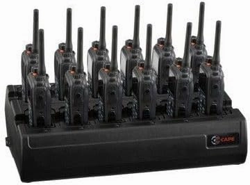 Twelve Bay Rapid Desk Charger for Kenwood TK-3501 Rechargeable Two Way Radio (Built-in Power Supply)