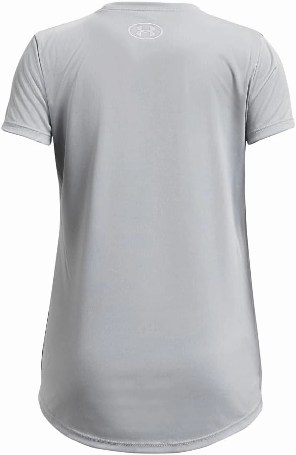 Under Armour Girls' Velocity Big Logo Short Sleeve Crew Neck T Shirt