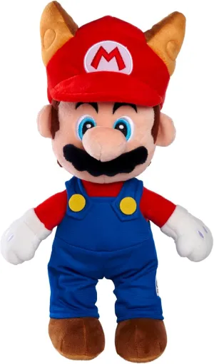 uper Mario peluche Tanuki Mario 30 cm'