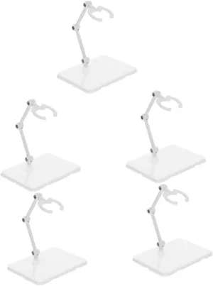 UPKOCH 5pcs Adjustable Action Figure Stand Plastic Display Holder for Cartoon Models Wear-resistant Doll Support for Organizing Action Figures and Expanding Storage Space