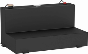 uws L-Shape Transfer Tank 75 Gal Black