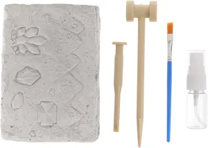 VANZACK 1 Set Natural Mineral Stone Excavating for Safe and Educational Digging Kit for Young Archaeologists for Interactive Play and Collecting