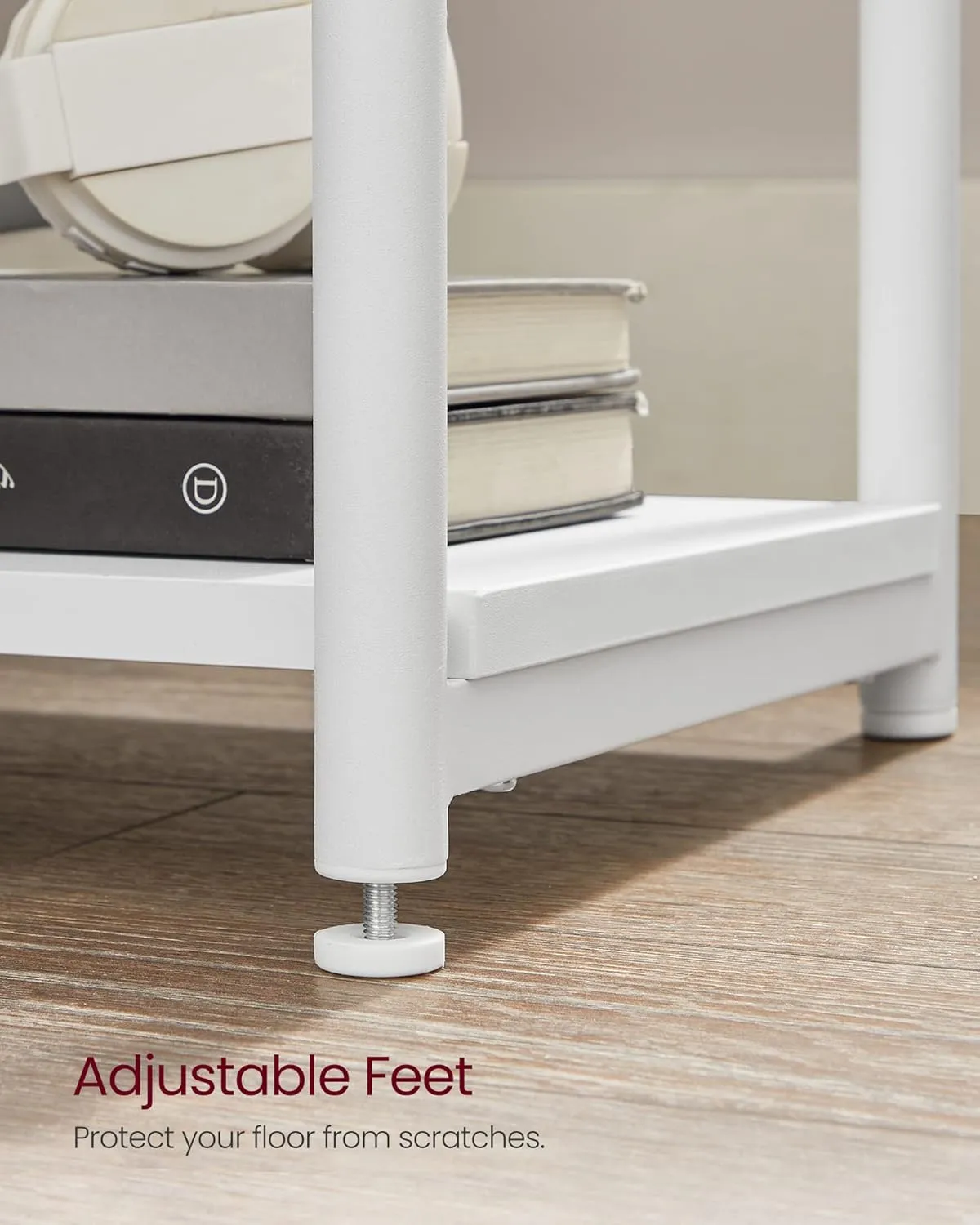 VASAGLE Side Tables Set of 2, Small End Table, Nightstand for Living Room, Bedroom, Office, Bathroom, White ULET272W14