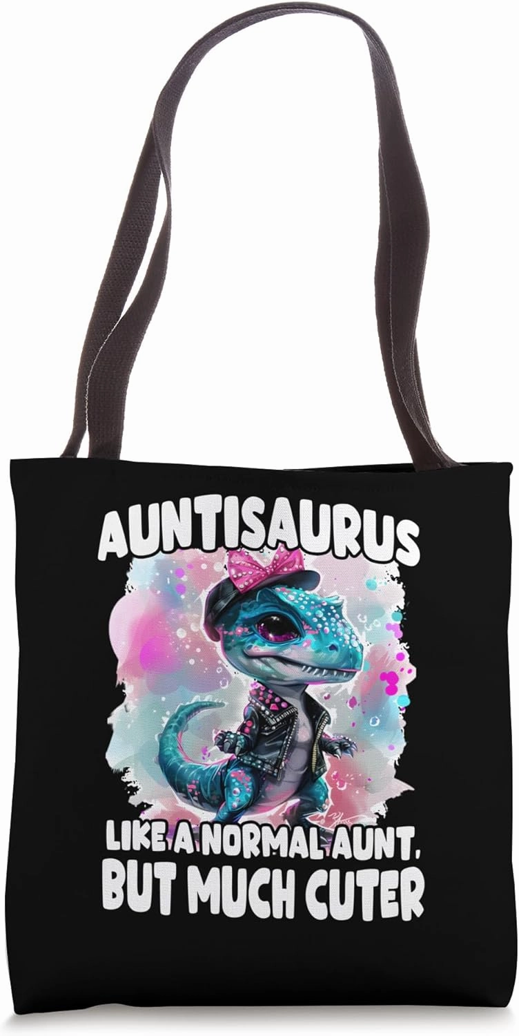 Velociraptor cute dino T for your aunt dinosaur Tote Bag