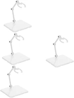 VICASKY 4pcs Adjustable Action Figure Display Stand Plastic Doll Model Holder Stable Support for Home Store and Collectors Strong Load-bearing Capacity Design