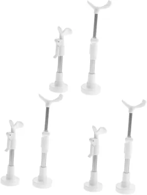 VICASKY 6pcs Adjustable Doll Stands for Displaying Action Figures Height-Adjustable Support Bracket for Dolls Sturdy and Creative Design for Organizing Shelf Toy Figures
