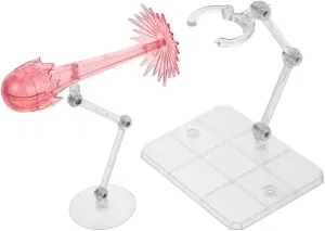 VICASKY Adjustable Action Figure Stand with Effects 2pcs Pink Display Holder for Dolls and Models 4.72x3.93x1.57in Easy Assembly Stable Support for Home and Office