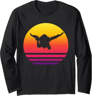 Vintage Skydiver Apparel Skydive Parachuting Gift skydiving Long Sleeve T-Shirt