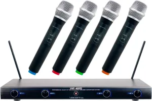 VocoPro VHF40052 Rechargeable VHF Wireless Mic Satellite Radio, Black
