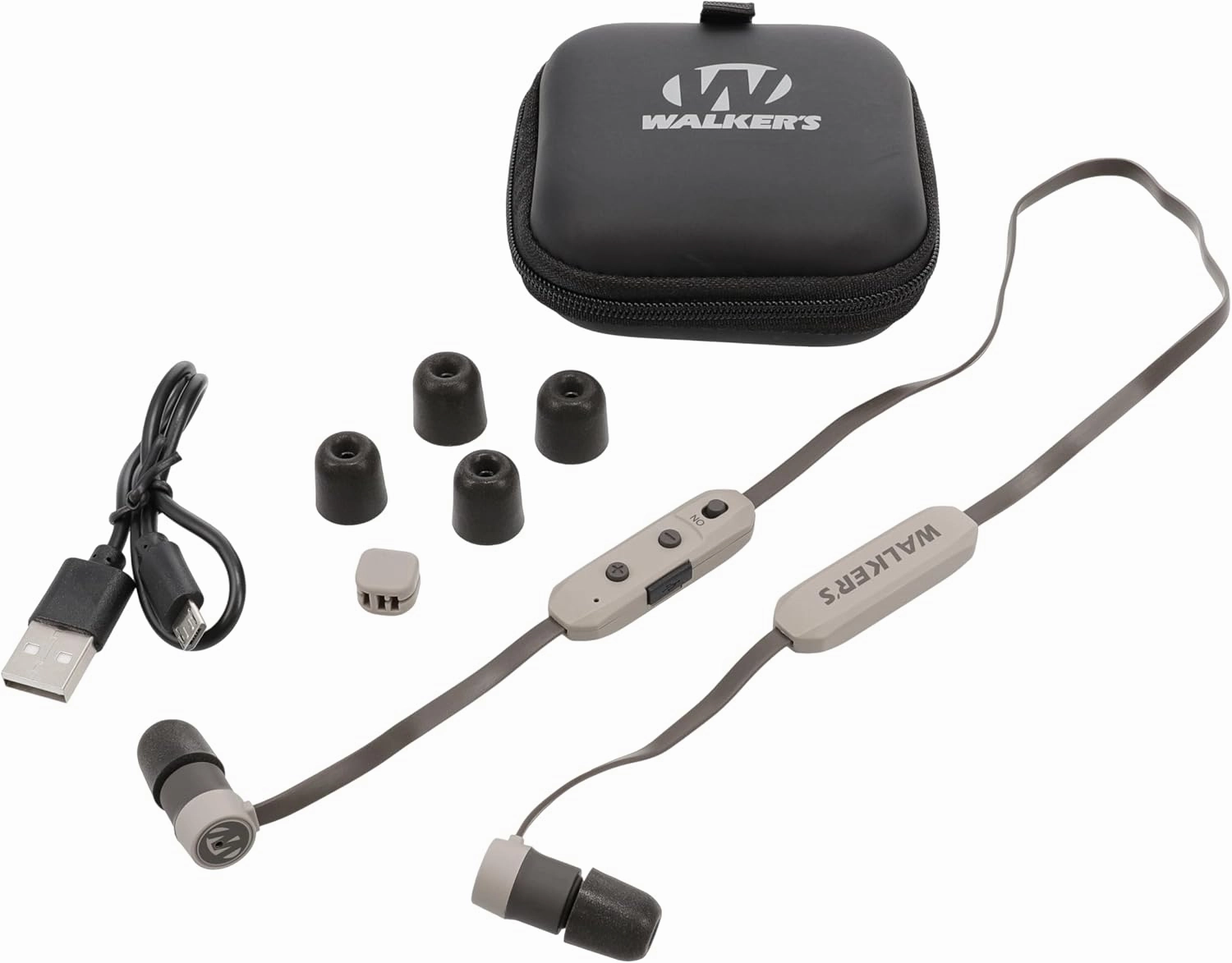Walker's Shooting Training Protection 29 DB Omni-Directional Microphone Rope Hearing Enhancer Earbuds