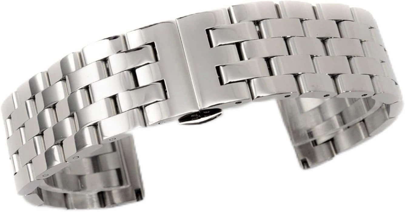 Watch Strap 20mm, 22mm, 24mm, 26mm Black/silver Stainless Steel Quick Release Link Metal Men's And Women's Business Watches