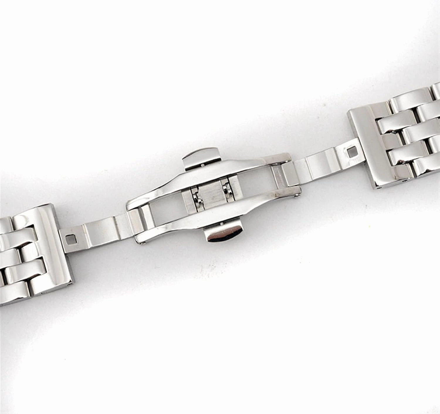 Watch Strap 20mm, 22mm, 24mm, 26mm Black/silver Stainless Steel Quick Release Link Metal Men's And Women's Business Watches