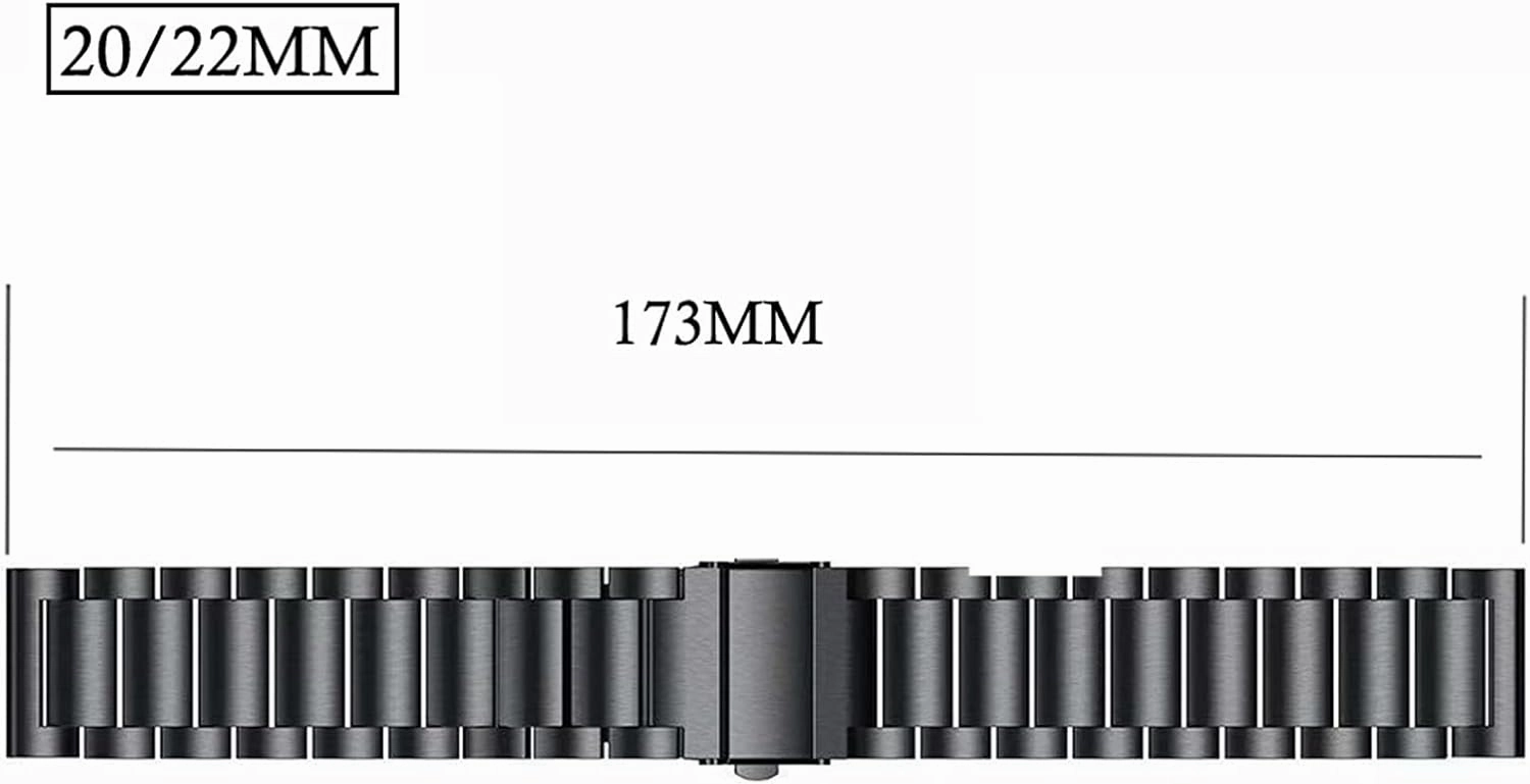 Watch Strap Quick Release Watch Strap 20mm Metal Stainless Steel Wristband Accessories