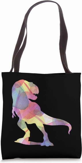 Watercolor Reptiles Tyrannosaurus Paleontology Dinosaur Tote Bag
