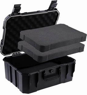 Waterproof Dry Box Case Waterproof Containers Waterproof Box for Kayak & Boat Dry Storage Box Tool Box Organizer Toolbox with Foams