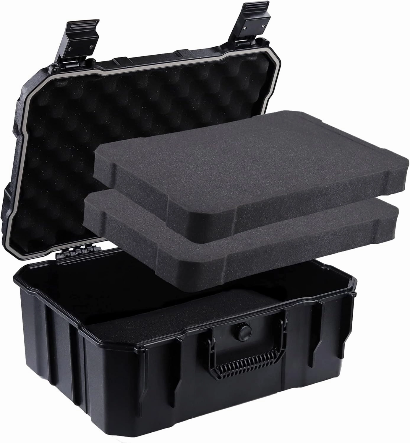 Waterproof Dry Box Case Waterproof Containers Waterproof Box for Kayak & Boat Dry Storage Box Tool Box Organizer Toolbox with Foams