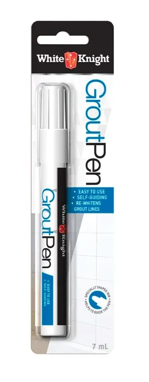 White Knight 7ml White Grout Pen