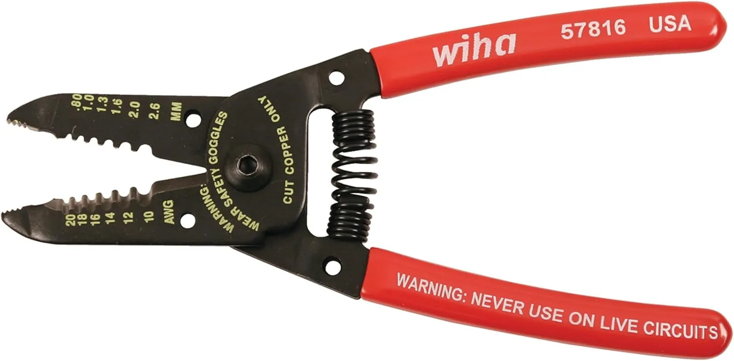 Wiha 57816 Classic Grip Wire Strippers/Cutters 6.0"
