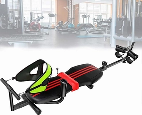 WIKINK Cervical Traction Back Stretch Bench, Cervical Spine Lumbar Traction Bed for Low Back Pain Relief, Massage Inversion Table, Back Stretch Machine Workout, Stretching and Body Relaxation