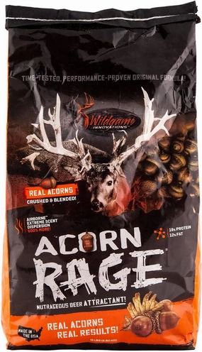 WILDGAME INNOVATIONS Acorn Rage Deer Attractant | Powerful Year-Round Long-Lasting Hunting Attractant | Nutritious Crushed Acorns & Roasted Soybean