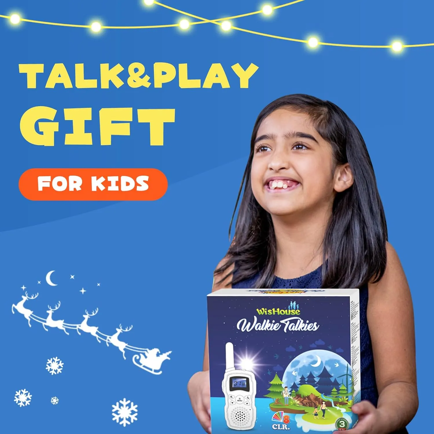 Wishouse Walkie Talkies for Kids Rechargeable Long Range,4 5 6 7 8 Year Old Boy Girl Birthday Gift,Camping Games Cool Toys Ideas for Children with 6000mAh Batteries,Flashlight,Lanyard,2 Pack Pink Blue