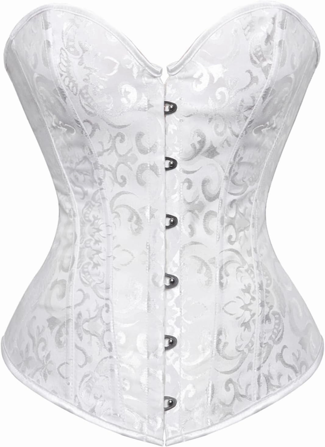 Women's Bustier Corset Top Sexy Lingerie Sets Black Satin Waist Cincher