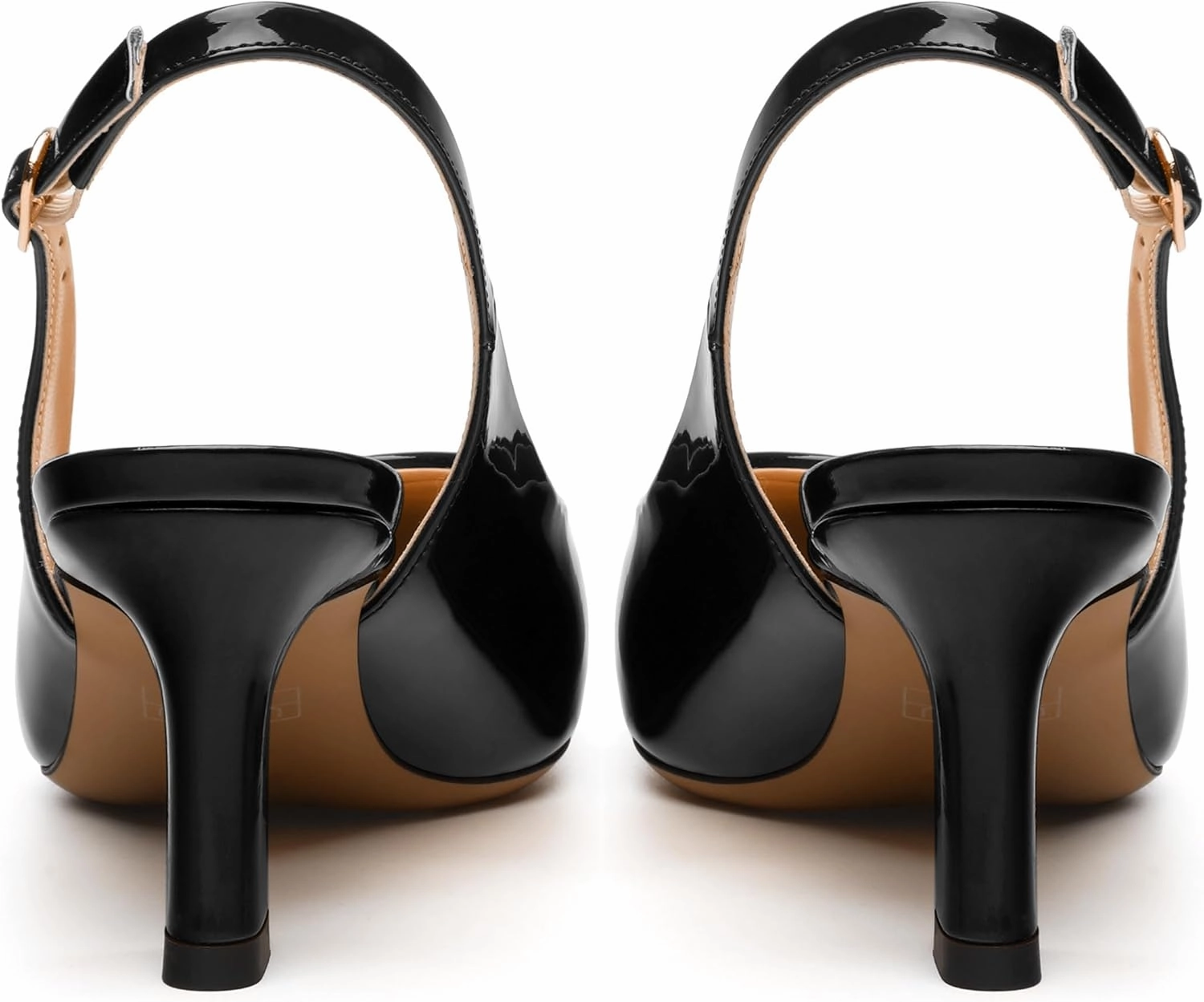 Women's Pumps Slingback Kitten Heels for Women Closed Pointed Toe Backless Pumps Wedding Party Dress Pumps Shoes