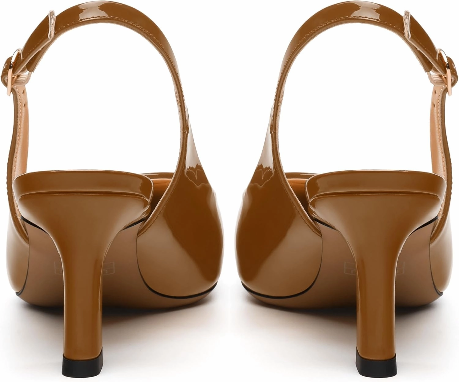 Women's Pumps Slingback Kitten Heels for Women Closed Pointed Toe Backless Pumps Wedding Party Dress Pumps Shoes