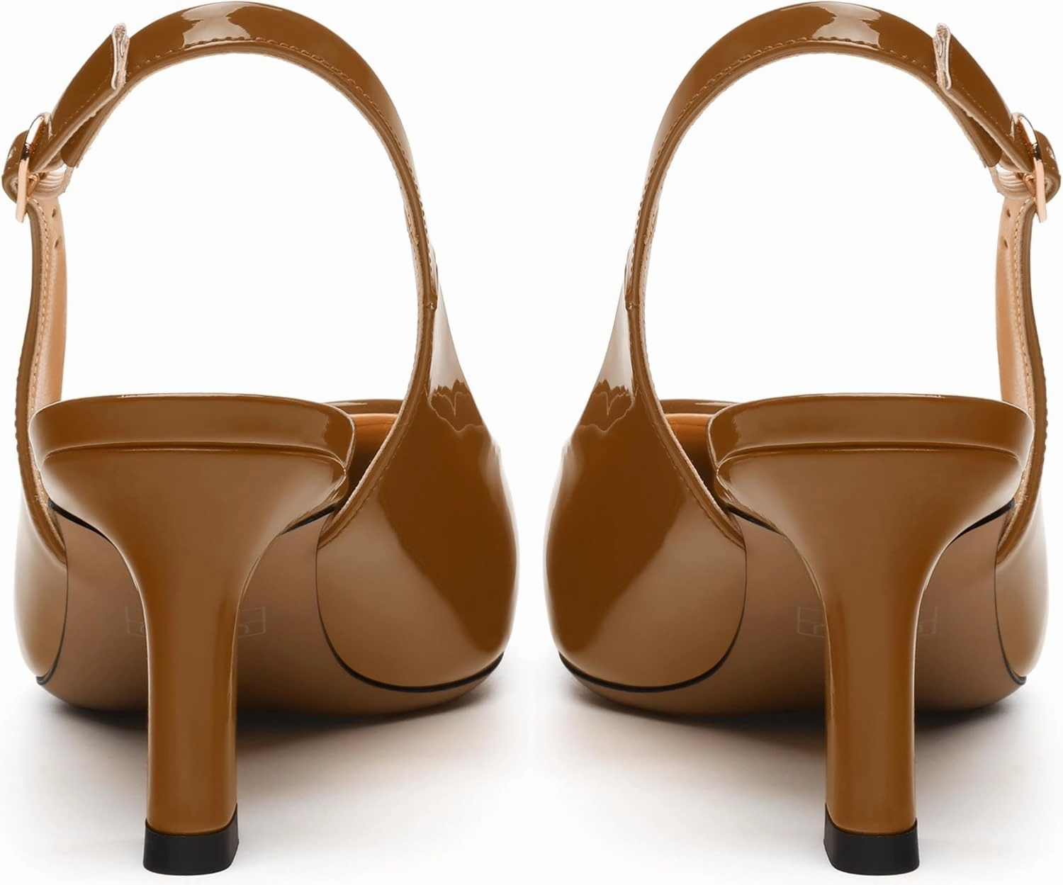Women's Pumps Slingback Kitten Heels for Women Closed Pointed Toe Backless Pumps Wedding Party Dress Pumps Shoes