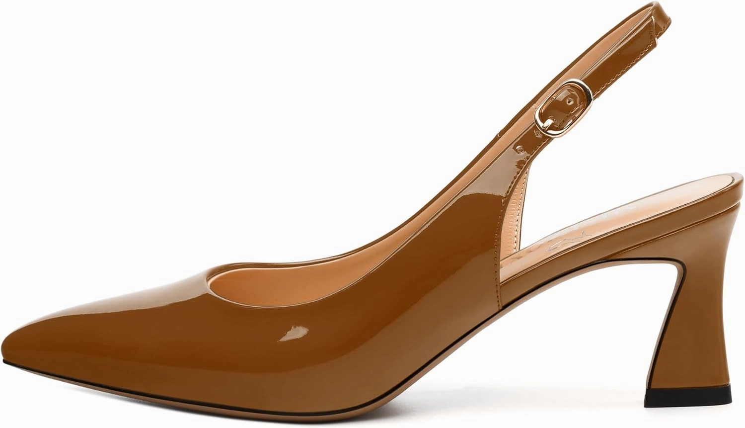 Women's Pumps Slingback Kitten Heels for Women Closed Pointed Toe Backless Pumps Wedding Party Dress Pumps Shoes