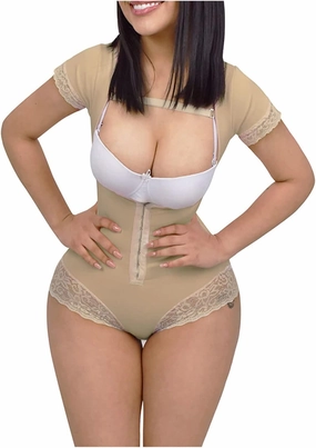 Women Sexy Shapewear Body Shaper Double Compression Thin Strap Tummy Control Body Beauty Shapewear Waist Trainer for Daily Bodysuit for Women