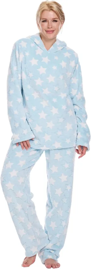 Womens Pajamas Set Fleece Jogger Sets For Women Pajamas Sets For Women Soft With Hoodie