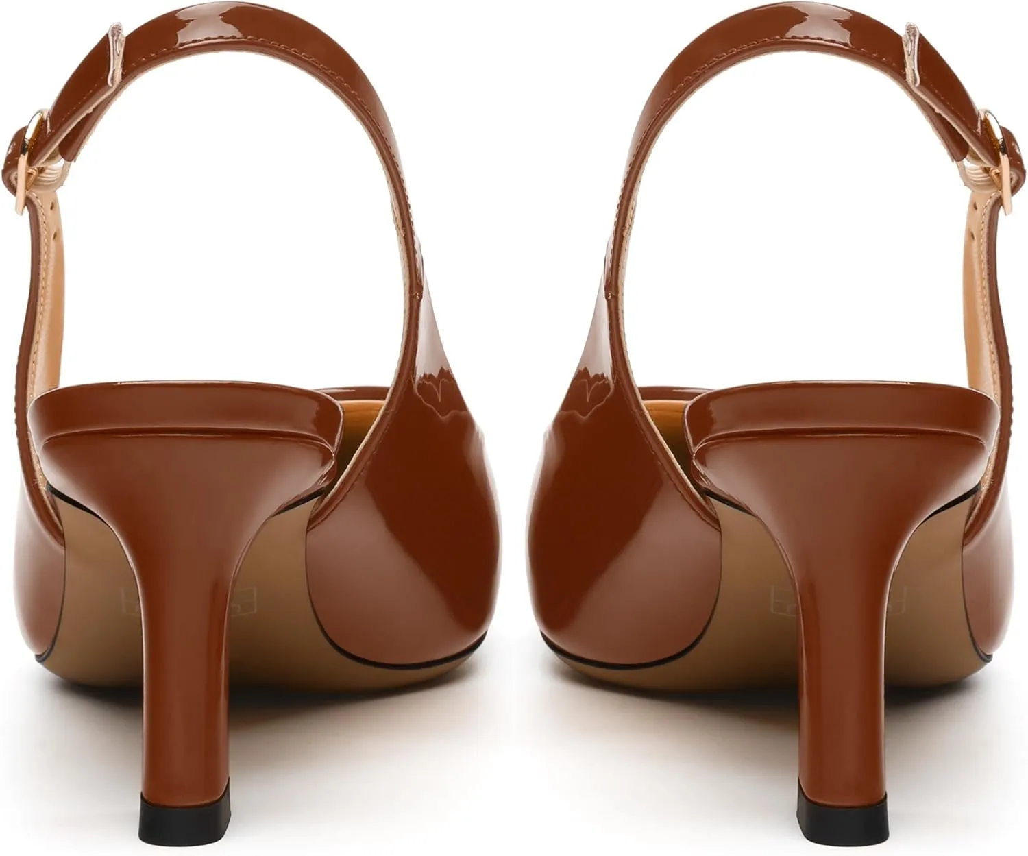 Women's Pumps Slingback Kitten Heels for Women Closed Pointed Toe Backless Pumps Wedding Party Dress Pumps Shoes