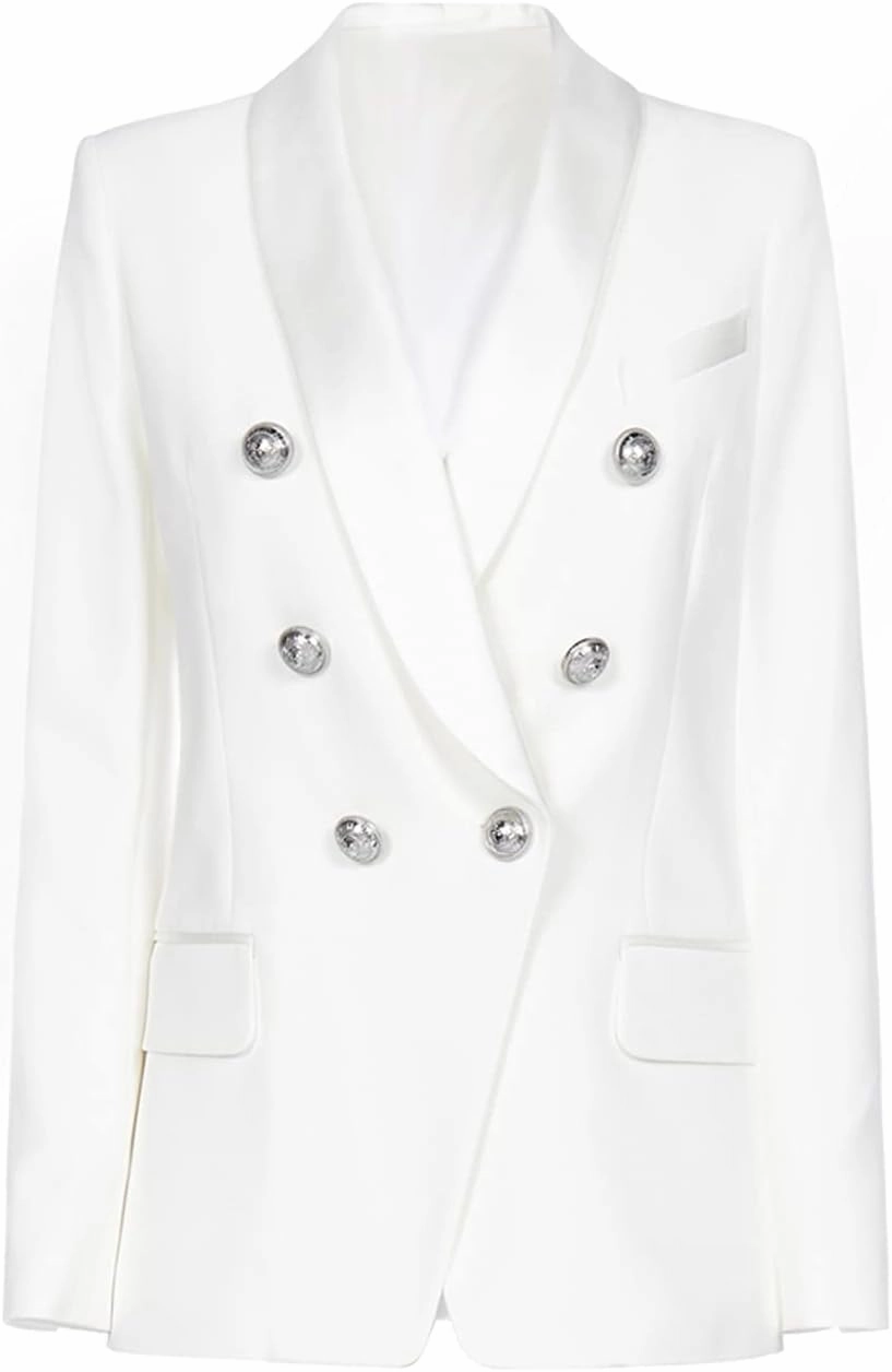 Womens Leather Jacket Lambskin Kim Kardashian Shape Style Coat Prod (WHITE, PLUS XXX-LARGE)