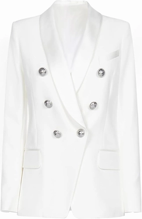Womens Leather Jacket Lambskin Kim Kardashian Shape Style Coat Prod (WHITE, PLUS XXX-LARGE)